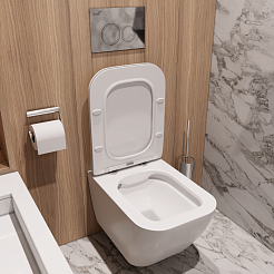 Ceruttispa Унитаз подвесной Mimi Aria MW CT8919 белый матовый – фотография-5