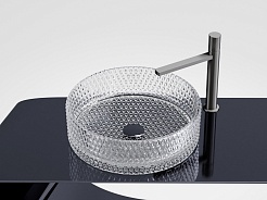 Ceramicanova Мебельная раковина Cristal 36 CN6062 прозрачная – фотография-14