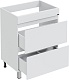 СанТа Мебель для ванной под стиральную машину Марс 130 R 2 ящика белая – фотография-26