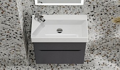 Jorno Тумба с раковиной Folk 65 антрацит – фотография-2