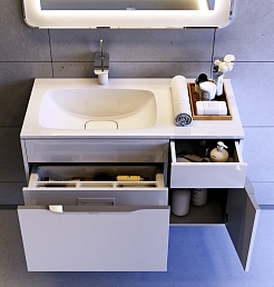 Aqwella Умывальник Malaga 90 L – фотография-3