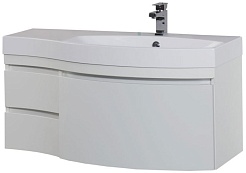Aquanet Тумба с раковиной Опера 1-115 R с ящиком белая (169657) – фотография-1