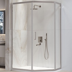 RGW Душевой уголок Passage PA-86S 90x120 профиль хром сатин стекло прозрачное – фотография-1