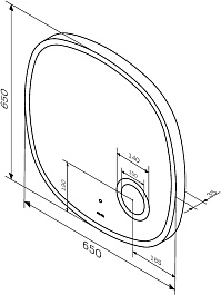 Am.Pm Зеркало Func 65 с подсветкой и увеличительным зеркальцем – фотография-10