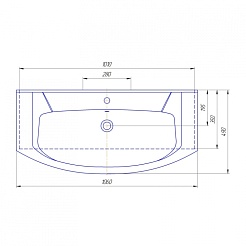 СанТа Мебель для ванной Верона 105, ящики – фотография-3