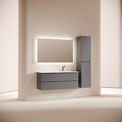 Sancos Тумба с раковиной Folk 120 R grey soft раковина Grace 121 R CN7021 – фотография-3