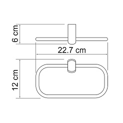 WasserKRAFT Держатель полотенец кольцо "Berkel K-6860" – фотография-3