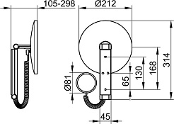 Keuco Косметическое зеркало iLook Move 17612 2 019000 с подсветкой – фотография-2