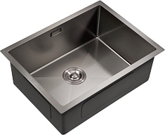 Milacio Мойка кухонная Denia 58 Steel вороненая сталь