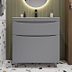 Vivon Тумба под раковину Ostin 80 напольная серая матовая – картинка-14