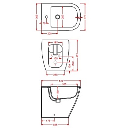 ArtCeram Биде напольное Faster FSB002 – фотография-3