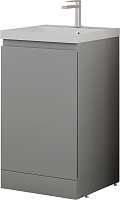 Style Line Тумба под раковину Батлер 50 серая Люкс антискрейтч Plus