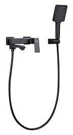 Frap Смеситель для ванны с душем H76 F3276-6 черный – фотография-1