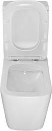 Azario Унитаз-компакт Ferra AZ-1015 безободковый с бачком с сиденьем микролифт белый – фотография-8