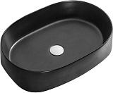 Ceruttispa Раковина накладная 56 CR2691 черная матовая