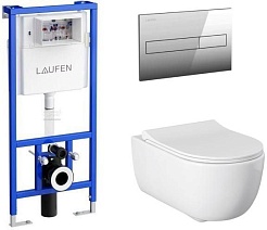 Allen Brau Унитаз с инсталляцией Priority 00301296/8.9466.0.000.000.1 белый глянец – фотография-1