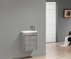 BelBagno Тумба с раковиной PIETRA MINI 400 R Stucco Cemento – фотография-3
