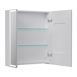 Equil Зеркальный шкаф Corner 70 белый – фотография-3