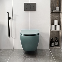 Grossman Унитаз подвесной Color GR-4411MNMS мятный матовый – фотография-8