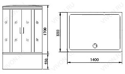 Timo Душевой бокс Т-1140 – фотография-4