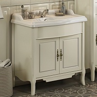 Comforty Тумба с раковиной Версаль 90 слоновая кость