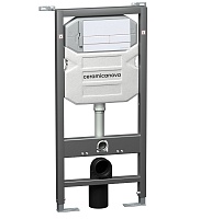 Ceramicanova Система инсталляции для унитазов Envision CN1002W с кнопкой смыва Flat белый
