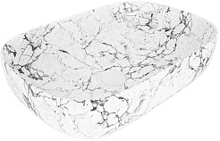 Teymi Раковина накладная Solli 60 Artceramic T50398 белый мрамор – фотография-1