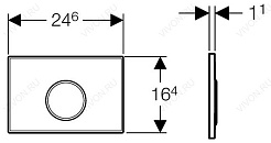 Geberit Кнопка смыва Sigma 10 115.758.KM.5 – фотография-2