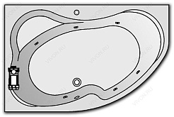 Kolpa San  Комплект гидромассажа Kolpa San Lulu Standart (массаж: боковой) – фотография-1