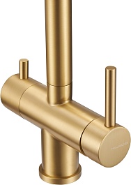 Milacio Смеситель для кухни Ultra MCU.559.GD золото брашированное – фотография-3