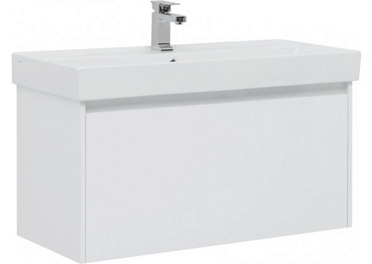 Aquanet Тумба с раковиной Nova Lite 100 белая – фото-1