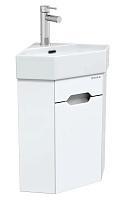 Onika Тумба под раковину Айленд 35 подвесная белая угловая