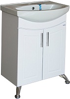 Mixline Тумба с раковиной Мираж 60 белая