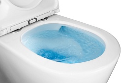 Azario Унитаз-компакт Conto AZ-T005BR безободковый с бачком с сиденьем микролифт белый – фотография-12