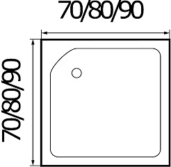 Wemor Душевой поддон 80/24 S – фотография-4