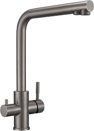 Milacio Смеситель для кухни Ultra MCU.553.GM вороненая сталь – фотография-1