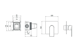 Aquatek Смеситель для душа и ванны Лира AQ1466MB матовый черный – фотография-4