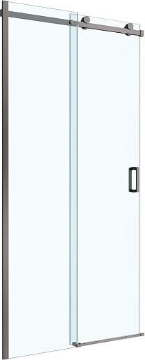 BelBagno Душевая дверь в нишу Soft Close-2 SOFT_CLOSE-2-BF-1-110-C-GM 110x200 профиль оружейная сталь стекло прозрачное – фото-1