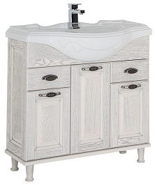 Aquanet Мебель для ванной Тесса 85 жасмин/серебро – фотография-3