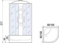 River Душевая кабина TEMZA 90/46 ТН – фотография-20