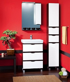 Бриклаер Мебель для ванной Токио 60 R венге – фотография-3