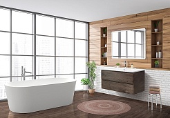 BelBagno Тумба с раковиной Albano-Cer 105 подвесная Rovere Nature Grigio – фотография-6