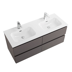 BelBagno Тумба с раковиной Kraft 120-2 подвесная Темно-Серый матовый с раковиной BB1200-2-ETL – фотография-8