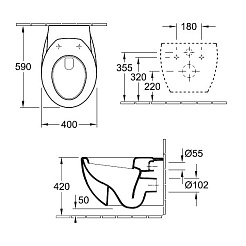 Villeroy & Boch Унитаз подвесной Aveo 6612 10R2 star white – фотография-4