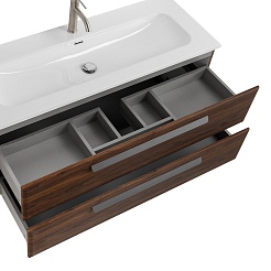 BelBagno Мебель для ванной Eco Cer-N 120 орех шоколад софт CZR-8073-120 ручки серые – фотография-3