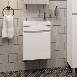 Onika Тумба с раковиной Милтон 45 R подвесная белая – фотография-2