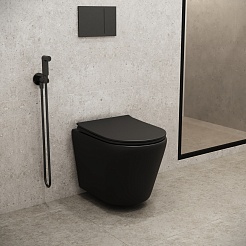 Grossman Унитаз подвесной Fly GR-4478BMS черный матовый – фотография-7