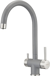 Milacio Смеситель для кухни Ultra MCU.554.GR серый металликсе – фотография-2