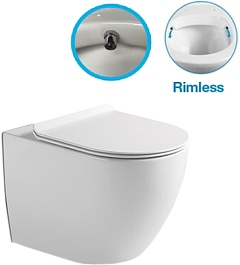 SantiLine Унитаз подвесной SL-5002SM-BD с функцией биде и смесителем – фотография-2