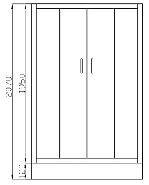 Ceruttispa Душевой уголок VIVA 100 – фотография-2
